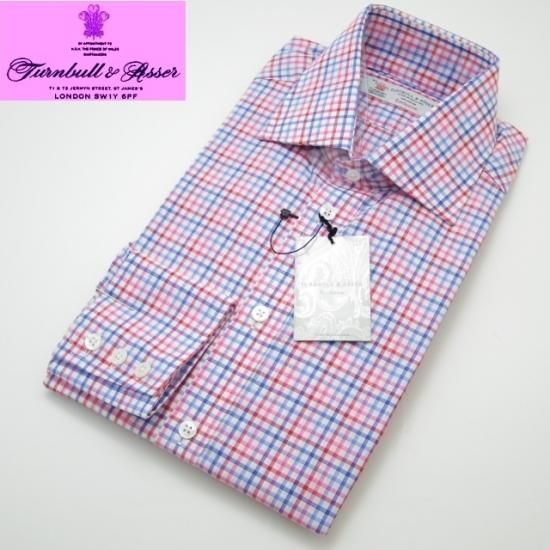 Turnbull and Asser シャツ 2枚セット 未使用☆(英)ターンブル＆アッサーSIZE 15 1/2 39cm【☆ヴァルカナイズ