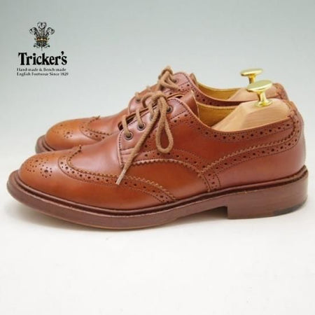 ★トリッカーズ(レディース) SIZE 5.5【★SHIPS別注/シップス】カントリーシューズ/短靴/カーフ/茶/フルブローグ★a223