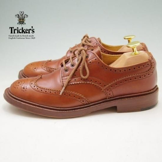 ★トリッカーズ(レディース) SIZE 5.5【★SHIPS別注/シップス】カントリーシューズ/短靴/カーフ/茶/フルブローグ★a223