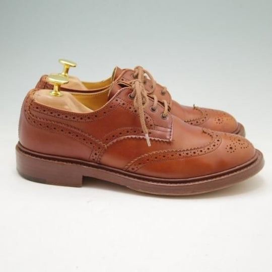 ★トリッカーズ(レディース) SIZE 5.5【★SHIPS別注/シップス】カントリーシューズ/短靴/カーフ/茶/フルブローグ★a223