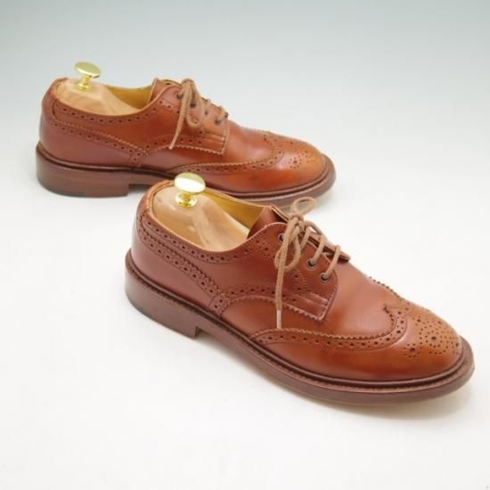 ★トリッカーズ(レディース) SIZE 5.5【★SHIPS別注/シップス】カントリーシューズ/短靴/カーフ/茶/フルブローグ★a223