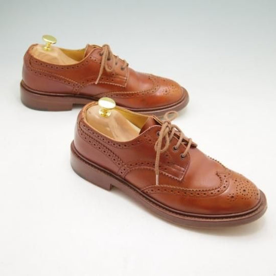 ★トリッカーズ(レディース) SIZE 5.5【★SHIPS別注/シップス】カントリーシューズ/短靴/カーフ/茶/フルブローグ★a223