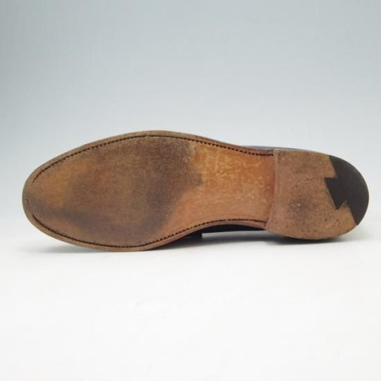 ★クロケット&ジョーンズ 8E【★ポールスミス別注/Paul smith】コインローファー/カーフ/白×紺/メンズ/Crockett&Jones★a215