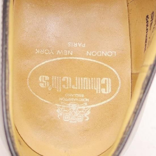 美品★チャーチ 80G/UK8【★貴重100ラスト/コンサル同仕様/BALMORAL】ストレートチップ/カーフ/黒/Church's★a214