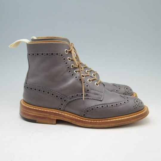 極上★トリッカーズ SIZE 6.5【★カントリーブーツ/2508】カーフ/灰/Tricker's★a242
