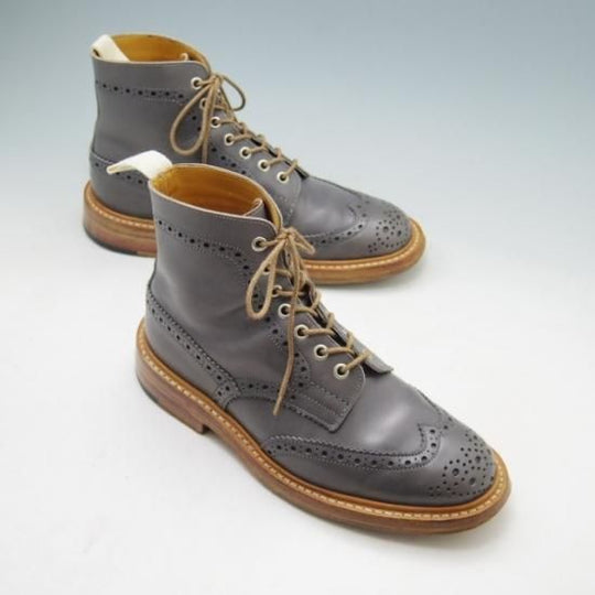 極上★トリッカーズ SIZE 6.5【★カントリーブーツ/2508】カーフ/灰/Tricker's★a242