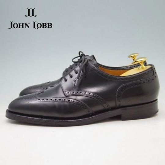 極上★ジョンロブ 6.5E【貴重★8695ラストのDARBY/ダービー】フルブローグ/黒/カーフ/メンズ/JOHN LOBB★a238