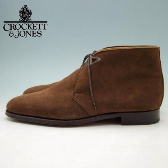 極美品★クロケット＆ジョーンズ 8.5E【貴重★(英)ポールスミスコレクション別注/Paul Smith】Chukka 2/チャッカブーツ/スエード/茶/Crockett&Jones★a236