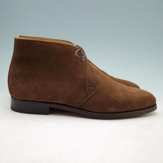 極美品★クロケット＆ジョーンズ 8.5E【貴重★(英)ポールスミスコレクション別注/Paul Smith】Chukka 2/チャッカブーツ/スエード/茶/Crockett&Jones★a236
