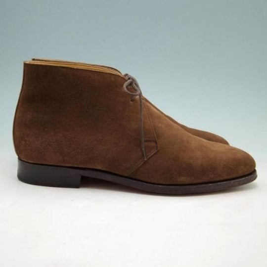 極美品★クロケット＆ジョーンズ 8.5E【貴重★(英)ポールスミスコレクション別注/Paul Smith】Chukka 2/チャッカブーツ/スエード/茶/Crockett&Jones★a236