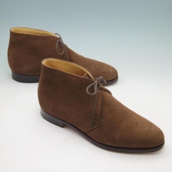 極美品★クロケット＆ジョーンズ 8.5E【貴重★(英)ポールスミスコレクション別注/Paul Smith】Chukka 2/チャッカブーツ/スエード/茶/Crockett&Jones★a236