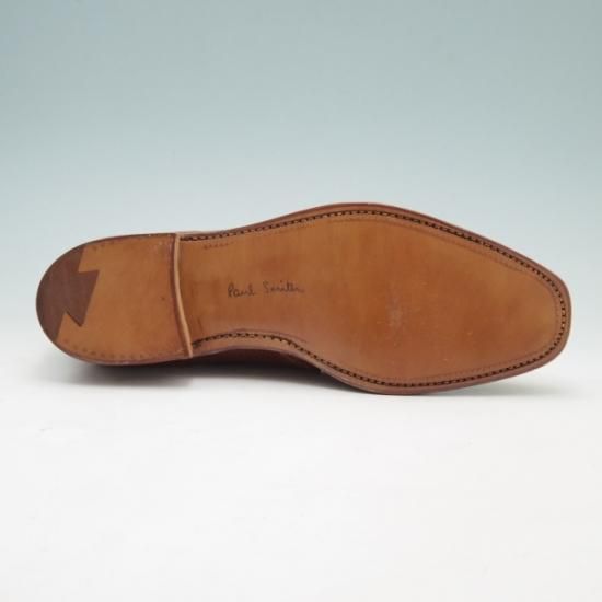 未使用★クロケット&ジョーンズ 6E【★ポールスミス別注/Paul smith】ジョージブーツ/グレインレザー/茶/メンズ/Crockett&Jones★a235