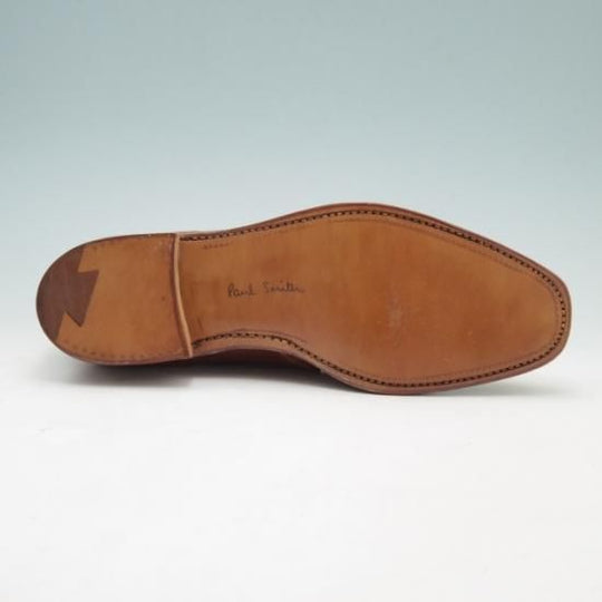 未使用★クロケット&ジョーンズ 6E【★ポールスミス別注/Paul smith】ジョージブーツ/グレインレザー/茶/メンズ/Crockett&Jones★a235