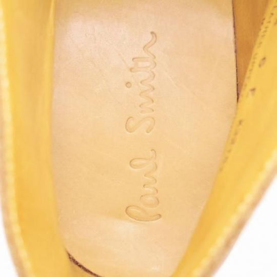 未使用★クロケット&ジョーンズ 6E【★ポールスミス別注/Paul smith】ジョージブーツ/グレインレザー/茶/メンズ/Crockett&Jones★a235