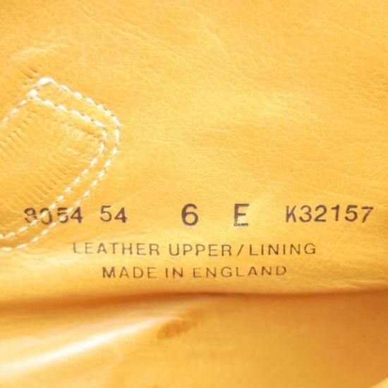 未使用★クロケット&ジョーンズ 6E【★ポールスミス別注/Paul smith】ジョージブーツ/グレインレザー/茶/メンズ/Crockett&Jones★a235