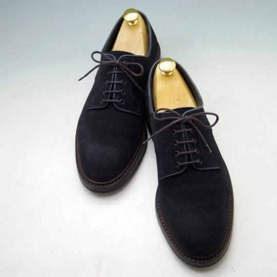 極美品★クロケット&ジョーンズ 6.5E【ダイナイトソール仕様★SEDGEMOOR/335ラスト】プレーントゥ/スエード/メンズ/Crockett&Jones★a234