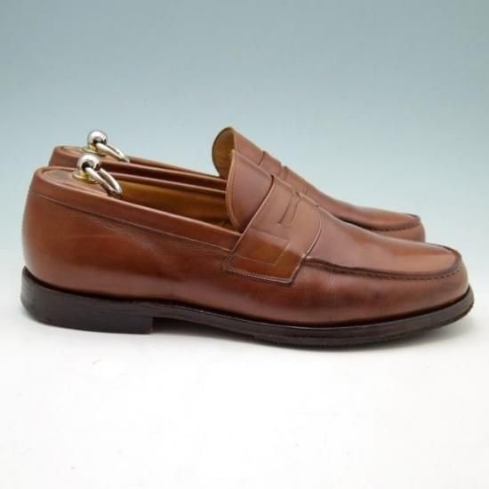 ★チャーチ80F/UK8【★コインローファー/ASHLEY】アシュリー/101ラスト/カーフ/茶/メンズ/Church's★a233