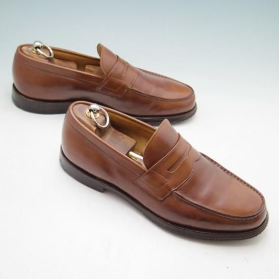 ★チャーチ80F/UK8【★コインローファー/ASHLEY】アシュリー/101ラスト/カーフ/茶/メンズ/Church's★a233