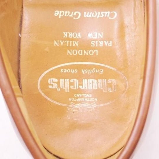 ★チャーチ80F/UK8【★コインローファー/ASHLEY】アシュリー/101ラスト/カーフ/茶/メンズ/Church's★a233