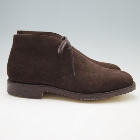 新品★チャーチ75F/UK7.5【定価￥73,700-★チャッカブーツ/RYDER】ライダー/81ラスト/5都市ロゴ/スエード/黒/メンズ/Church's★a232