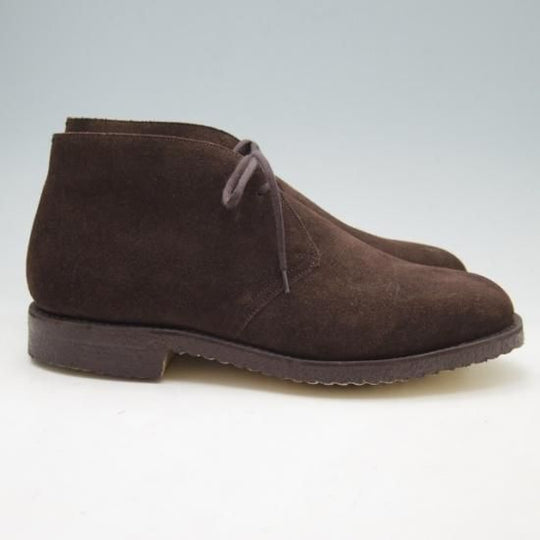 新品★チャーチ75F/UK7.5【定価￥73,700-★チャッカブーツ/RYDER】ライダー/81ラスト/5都市ロゴ/スエード/黒/メンズ/Church's★a232