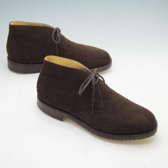 新品★チャーチ75F/UK7.5【定価￥73,700-★チャッカブーツ/RYDER】ライダー/81ラスト/5都市ロゴ/スエード/黒/メンズ/Church's★a232