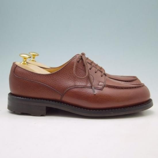 極美品★JM.ウェストン 6.5D【定価￥126,500-★ゴルフ/GOLF】641/31ラスト/Uチップ/グレインレザー/chesnut/茶/Weston/ウエストン★a230