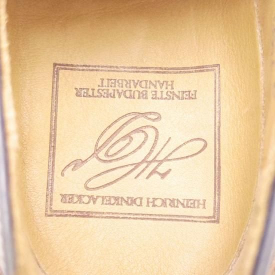 新品★HEINRICHディンケラッカー 6【★限定】紺茶コードバン★a228