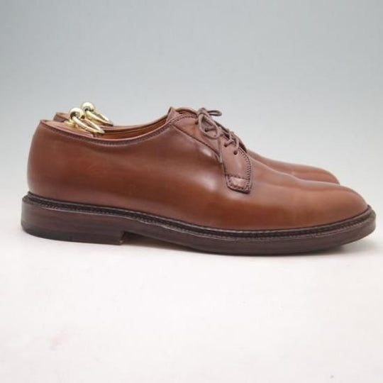 美品★オールデン 8E【貴重★ラベロ色/コードバン/9900】バリーラスト/プレーントゥ/メンズ/茶/Alden★a188