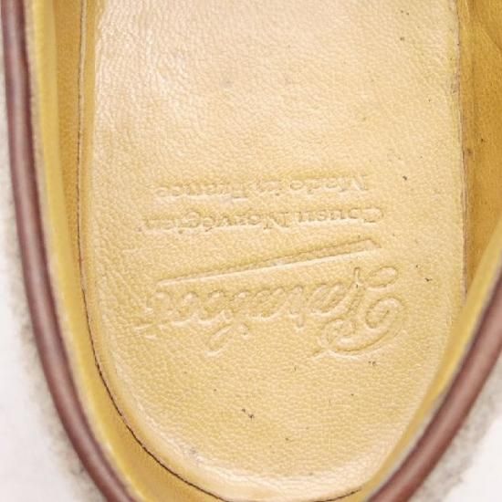 美品★パラブーツ SIZE 42【★ミカエル同仕様/Mirabeau/MICHAEL】カフェ/カーフ×ウール/マルシェソール/Paraboot★a247