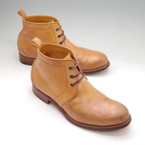 ★ショセchausser 42/26cm【希少色★NATURAL】コードバン★a253