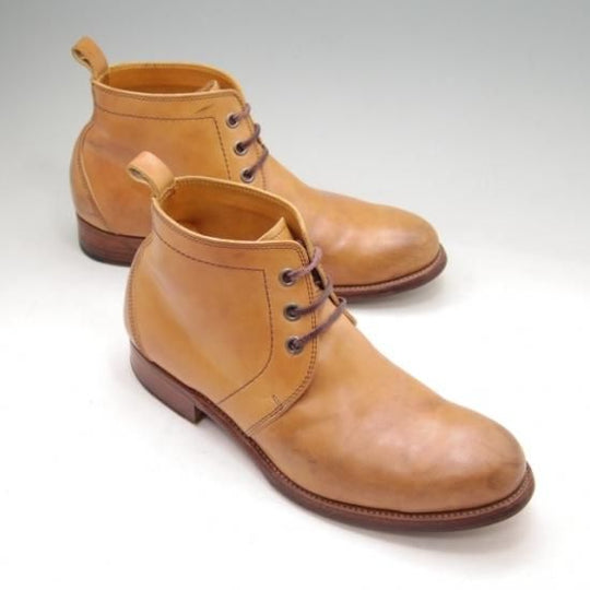 ★ショセchausser 42/26cm【希少色★NATURAL】コードバン★a253