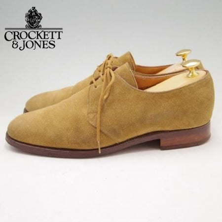 極上★クロケット&ジョーンズ 6.5E【★(英)ポールスミス別注/Paul Smith】DARTMOUTH/318ラスト/プレーントゥ/Vフロント/薄茶/Crockett&Jones★a256