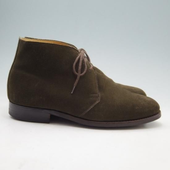 極上★クロケット&ジョーンズ 7E【★SHIPS別注/シップス/ダイナイトソール】CHUKKA 3/チャッカブーツ/スエード/濃茶/メンズ/Crockett&Jones★a254