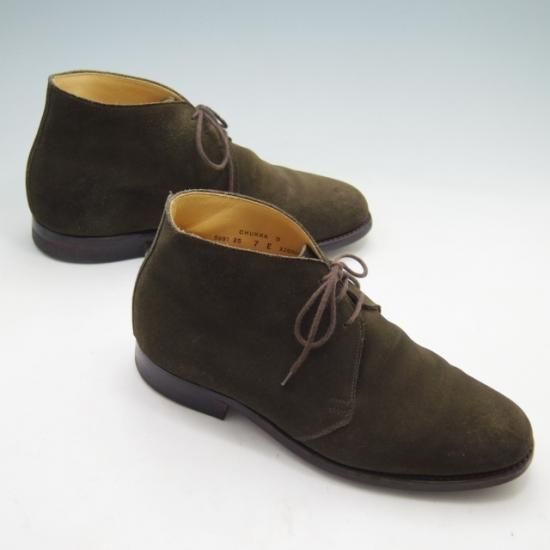 極上★クロケット&ジョーンズ 7E【★SHIPS別注/シップス/ダイナイトソール】CHUKKA 3/チャッカブーツ/スエード/濃茶/メンズ/Crockett&Jones★a254
