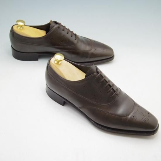 美品★ジョンロブ 7E【定価20万円以上★プレステージライン/TUNBRIDGE/8000ラスト】オックスフォード/カーフ/濃茶/メンズ/JOHN LOBB★a249