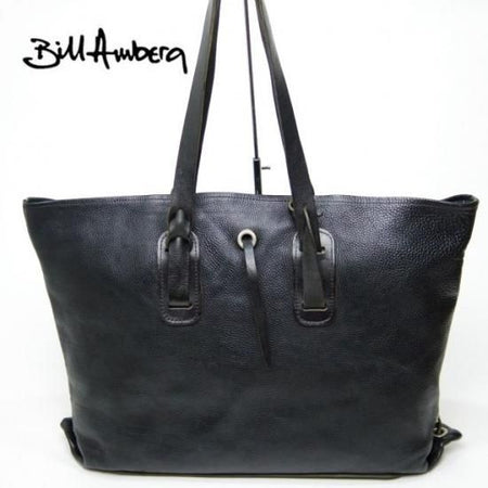 ★(英)ビルアンバーグ【定価10万★メンズ】 レザー BIGトート★N4478