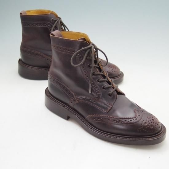 極美品★トリッカーズ SIZE 6.5【コードバン仕様★カントリーブーツ/2508】SHIPS別注/シップス/カーフ/濃茶/Tricker's★a260