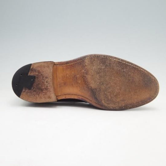 美品★オールデン7.5E【コードバン仕様★ブルックスブラザーズ別注/コインローファー】フルストラップ/00003/アバディーンラスト/赤茶/#8/Alden★a261