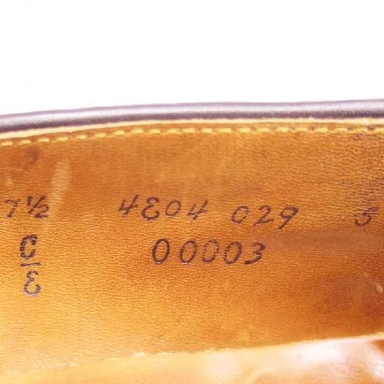 美品★オールデン7.5E【コードバン仕様★ブルックスブラザーズ別注/コインローファー】フルストラップ/00003/アバディーンラスト/赤茶/#8/Alden★a261