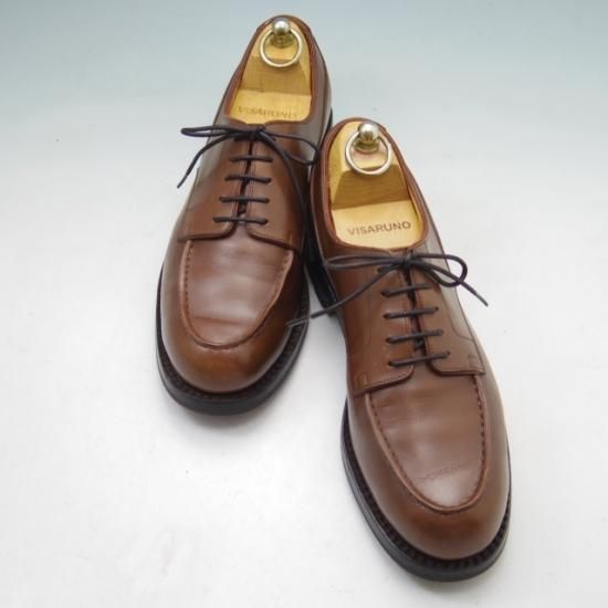 ほぼ新品★JM.ウェストン 7B【定価￥126,500-★ゴルフ/GOLF】641/31ラスト/Uチップ/カーフ/茶/Weston/ウエストン★a263