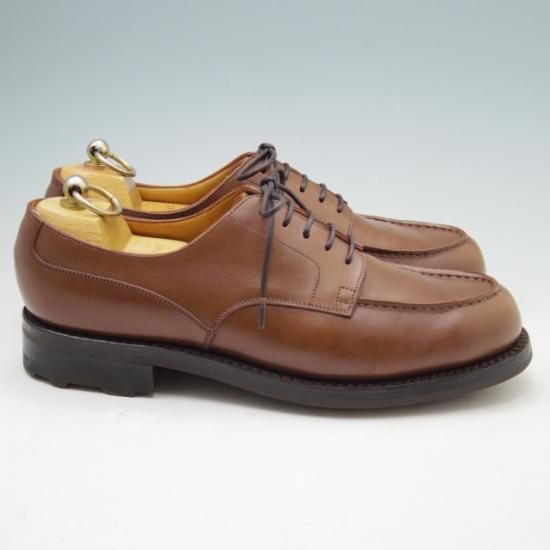 ほぼ新品★JM.ウェストン 7B【定価￥126,500-★ゴルフ/GOLF】641/31ラスト/Uチップ/カーフ/茶/Weston/ウエストン★a263