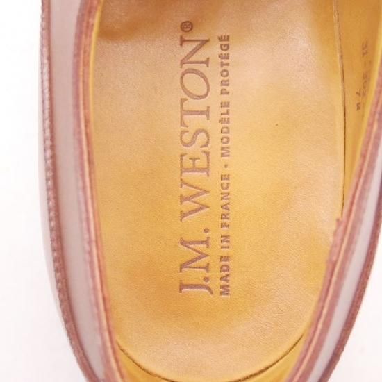 ほぼ新品★JM.ウェストン 7B【定価￥126,500-★ゴルフ/GOLF】641/31ラスト/Uチップ/カーフ/茶/Weston/ウエストン★a263