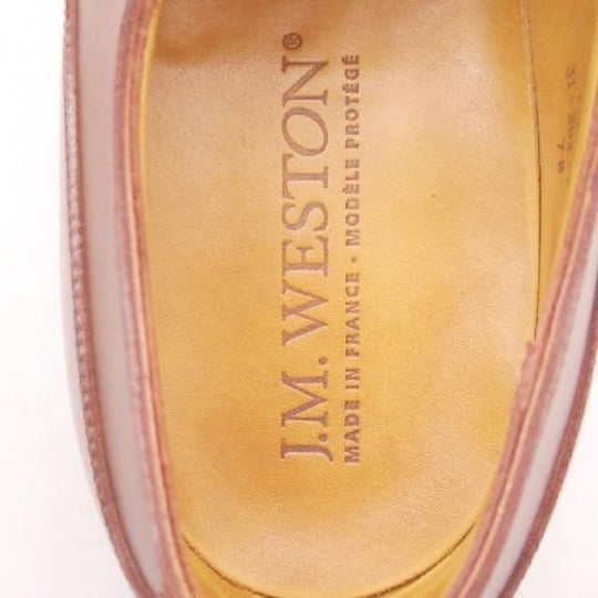 ほぼ新品★JM.ウェストン 7B【定価￥126,500-★ゴルフ/GOLF】641/31ラスト/Uチップ/カーフ/茶/Weston/ウエストン★a263