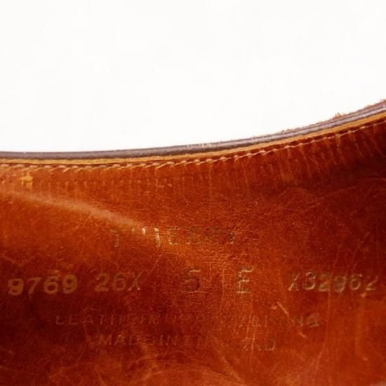 極上★クロケット&ジョーンズ 5E【★ハンドグレード/THIERRY】セミブローグ/スエード/茶/メンズ/Crockett&Jones★a267
