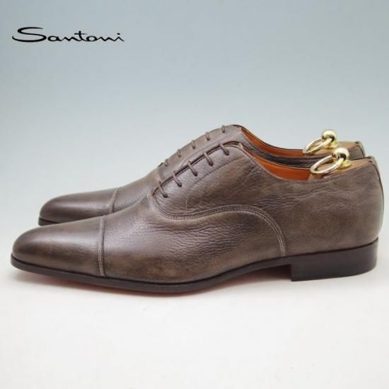 新品★サントーニ 8.5【★伊製】ストレートチップ\Santoni★a278