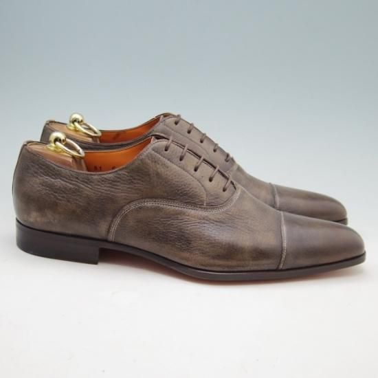 新品★サントーニ 8.5【★伊製】ストレートチップ\Santoni★a278