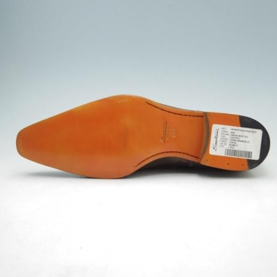 新品★サントーニ 8.5【★伊製】ストレートチップ\Santoni★a278