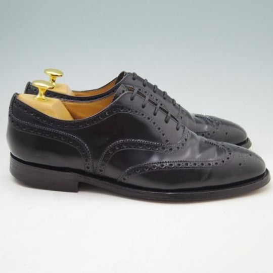 極上★チャーチ 70F/UK7【貴重★73ラスト/CHETWYND似寄りモデル】NENE/フルブローグ/ポリッシュドバインダーカーフ/黒/Church's★a290