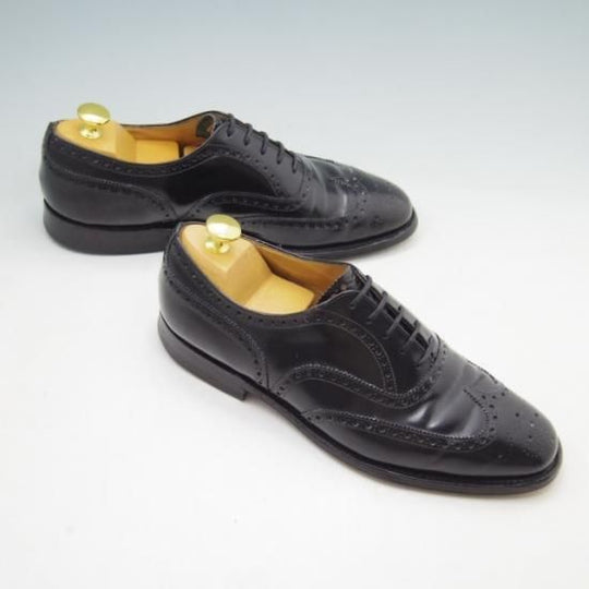 極上★チャーチ 70F/UK7【貴重★73ラスト/CHETWYND似寄りモデル】NENE/フルブローグ/ポリッシュドバインダーカーフ/黒/Church's★a290